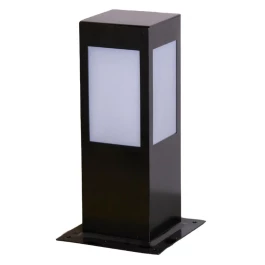 POSTE BALIZADOR 30CM EM ALUMINIO PRETO PARA LAMPADA 100W E27