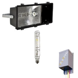 PROJETOR ALUMINIO COM REATOR E LAMPADA METALICA PHILIPS 1000W E40