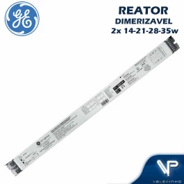 REATOR ELETRÔNICO DIMERIZÁVEL GE 2x14W 21W 28W 35W 220V