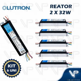 REATOR ELETRÔNICO DIMERIZÁVEL P/LÂMPADA FLUORESCENTE 2x32W 127V KIT6