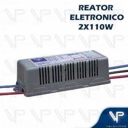 REATOR ELETRÔNICO P/LÂMPADA FLUORESCENTE 2x110W 220V