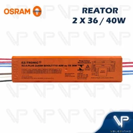 REATOR ELETRÔNICO OSRAM P/LÂMPADA FLUORESCENTE 2x40W BIVOLT