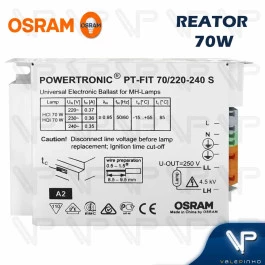 REATOR ELETRÔNICO OSRAM PT-FIT P/LÂMPADA METALICA 70W HCI ou CDM