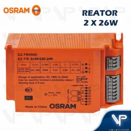 REATOR ELETRÔNICO OSRAM P/LÂMPADA COMPACTA 2x26Wx220V EZ-T/E