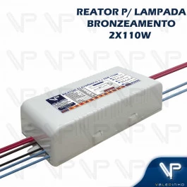 REATOR ELETRÔNICO P/LÂMPADA DE BRONZEAMENTO FLUORESCENTE 2x110W 220V