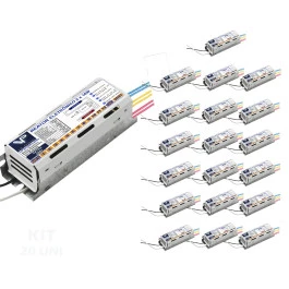 REATOR ELETRÔNICO P/LÂMPADA FLUORESCENTE 2x16W 220V KIT20