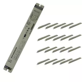 REATOR ELETRÔNICO P/LÂMPADA FLUORESCENTE 2x28W 220V KIT20