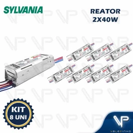 REATOR ELETRÔNICO PARA LÂMPADA FLUORESCENTE 2x40W BIVOLT KIT8