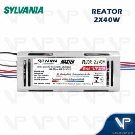 REATOR ELETRÔNICO PARA LÂMPADA FLUORESCENTE 2x40W BIVOLT