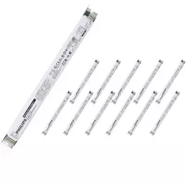 REATOR ELETRÔNICO PHILIPS DIMERIZÁVEL P/LÂMPADA FLUORESCENTE 1X28W 35W 49W 54W x 220V KIT12