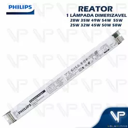 REATOR ELETRÔNICO PHILIPS DIMERIZÁVEL P/LÂMPADA FLUORESCENTE 1X28W 35W 49W 54W x 220V