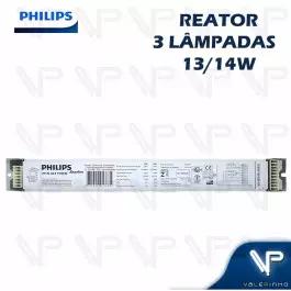 REATOR ELETRÔNICO DIMERIZÁVEL P/LÂMPADA FLUORESCENTE 3X13W 14W x 220V