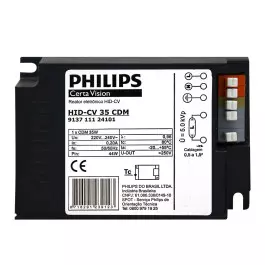 REATOR ELETRÔNICO PHILIPS P/LÂMPADA METALICA HID-CV 35W CDM ou HCI 
