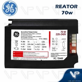 REATOR ELETRÔNICO RIP-HI P/LÂMPADA METALICA 70W HCI ou CDM