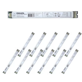 REATOR ELETRÔNICO PHILIPS DIMERIZÁVEL P/LÂMPADA FLUORESCENTE 1x13W 14W 21W 24W 25W 28W 36W 39W x 220V KIT12