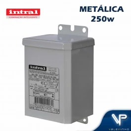 REATOR INTRAL PARA LÂMPADA VAPOR METÁLICO    250W 220V(USO INTERNO) 01206