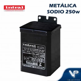 REATOR INTRAL PARA LÂMPADA VAPOR SÓDIO 250W 220V(USO INTERNO) 00889