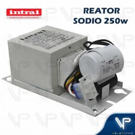 REATOR INTRAL PARA LÂMPADA VAPOR SÓDIO 250W 220V(USO INTERNO) 02410 C/CHASSI RESINADO