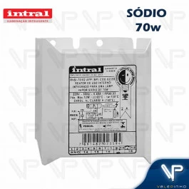 REATOR INTRAL PARA LÂMPADA VAPOR SÓDIO   70W 220V(USO INTERNO) 02359