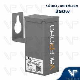 REATOR PARA LÂMPADA VAPOR SÓDIO/METÁLICO 250W 220V(USO EXTERNO) 