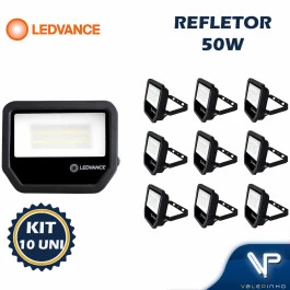 REFLETOR HOLOFOTE LED SMD LEDVANCE OSRAM          50W 5000K(BRANCO LUZ DO DIA)BIVOLT IP65 FLOODLIGHT KIT10