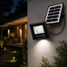 REFLETOR HOLOFOTE LED SOLAR SMD    60W 6500K(BRANCO FRIO)C/ PLACA