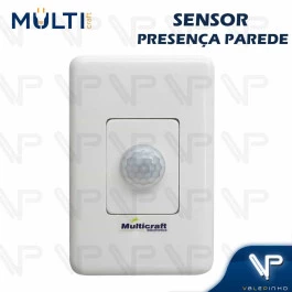 SENSOR DE PRESENÇA S/FOTOCELULA MULTICRAFT EMBUTIR 4X2 BIVOLT MPL12