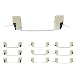 SOQUETE PARA LAMPADA METALICA DUPLO CONTATO 70W/150W RX7S COM SUPORTE KIT10