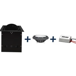 SPOT EMBUTIR REDONDO C/LAMPADA LED AR111 19W 127V 3000K(BRANCO QUENTE)DIMERIZAVEL