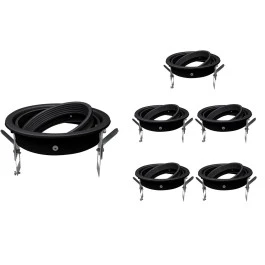 SPOT EMBUTIR REDONDO PARA LAMPADA AR111 GU10 DIRECIONAVEL PT KIT6