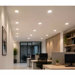 KIT10 SPOT LED RECUADO DOWNLIGHT REDONDO 7W 4000K(BRANCO NEUTRO)BIVOLT