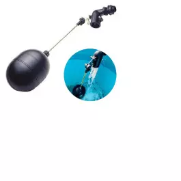 TORNEIRA BOIA 3/4 PARA CAIXA D'ÁGUA HASTE METAL TIGRE AZUL FOSCO