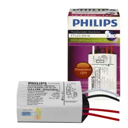 TRANSFORMADOR DRIVER ELETRÔNICO DIMERIZÁVEL PHILIPS PARA LED 2,6W a 15W  12Vdc 127V
