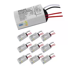 TRANSFORMADOR DRIVER ELETRÔNICO DIMERIZÁVEL PHILIPS PARA LED 2,6W a 15W  12Vdc 127V KIT10