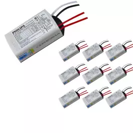 TRANSFORMADOR DRIVER ELETRÔNICO DIMERIZÁVEL PHILIPS PARA LED 2,6W a 15W  12Vdc 220V KIT10