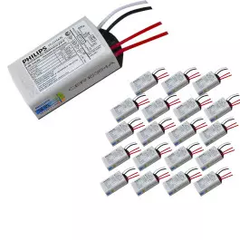 TRANSFORMADOR DRIVER ELETRÔNICO DIMERIZÁVEL PHILIPS PARA LED 2,6W a 15W  12Vdc 220V KIT20