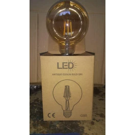 LÂMPADA LED VINTAGE BALLOON GLOBO 4W 2700K(BRANCO QUENTE)E27 BIVOLT