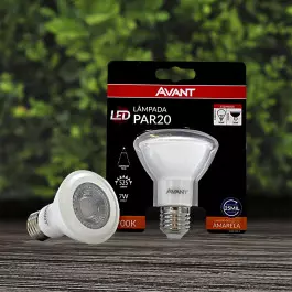 LÂMPADA LED PAR20 7W 3000K(BRANCO QUENTE)E27 BIVOLT