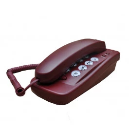 TELEFONE  KXT-608 C/ FIO ANATEL VINHO