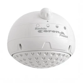 DUCHA MULTITEMPERATURA BANHÃO POWER 4T CORONA 127V 5500W BRANCO | VALEPINHO
