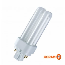 LÂMPADA COMPACTA OSRAM DULUX D/E 4PINOS 18W 2700K(BRANCO QUENTE)G24Q-2