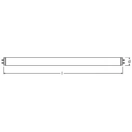 LÂMPADA FLUORESCENTE TUBULAR T8 17W 4000K(BRANCO NEUTRO)G13