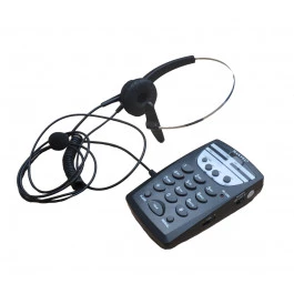 TELEFONE  HEADSET MT-180 C/ FIO ANATEL PRETO