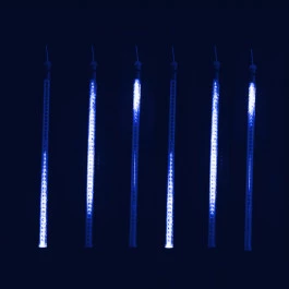 TUBO 6 LED RETORCIDO AZUL DIGITAL DUPLA 50cm 8 Funções