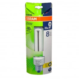 LÂMPADA COMPACTA 3U OSRAM 23W 127V 6500K(BRANCO FRIO)E27 DULUXSTAR