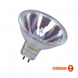 LÂMPADA HALÓGENA DICRÓICA OSRAM 35W 12V 10G 3100K(BRANCO QUENTE)GU5.3 DECOSTAR