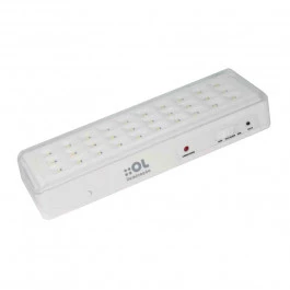 LUMINÁRIA DE EMERGÊNCIA OL 2W 30 LEDS 6500K(BRANCO FRIO)BIVOLT