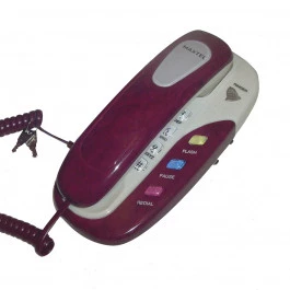 TELEFONE  KXT-604 C/ FIO ANATEL VINHO