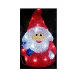 PAPAI NOEL CABEÇUDO ACRÍLICO 127V 0,38m