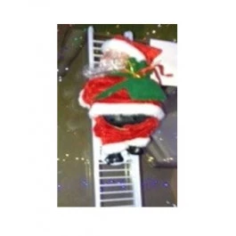 PAPAI NOEL SUBINDO ESCADA MUSICAL 20CM PILHA